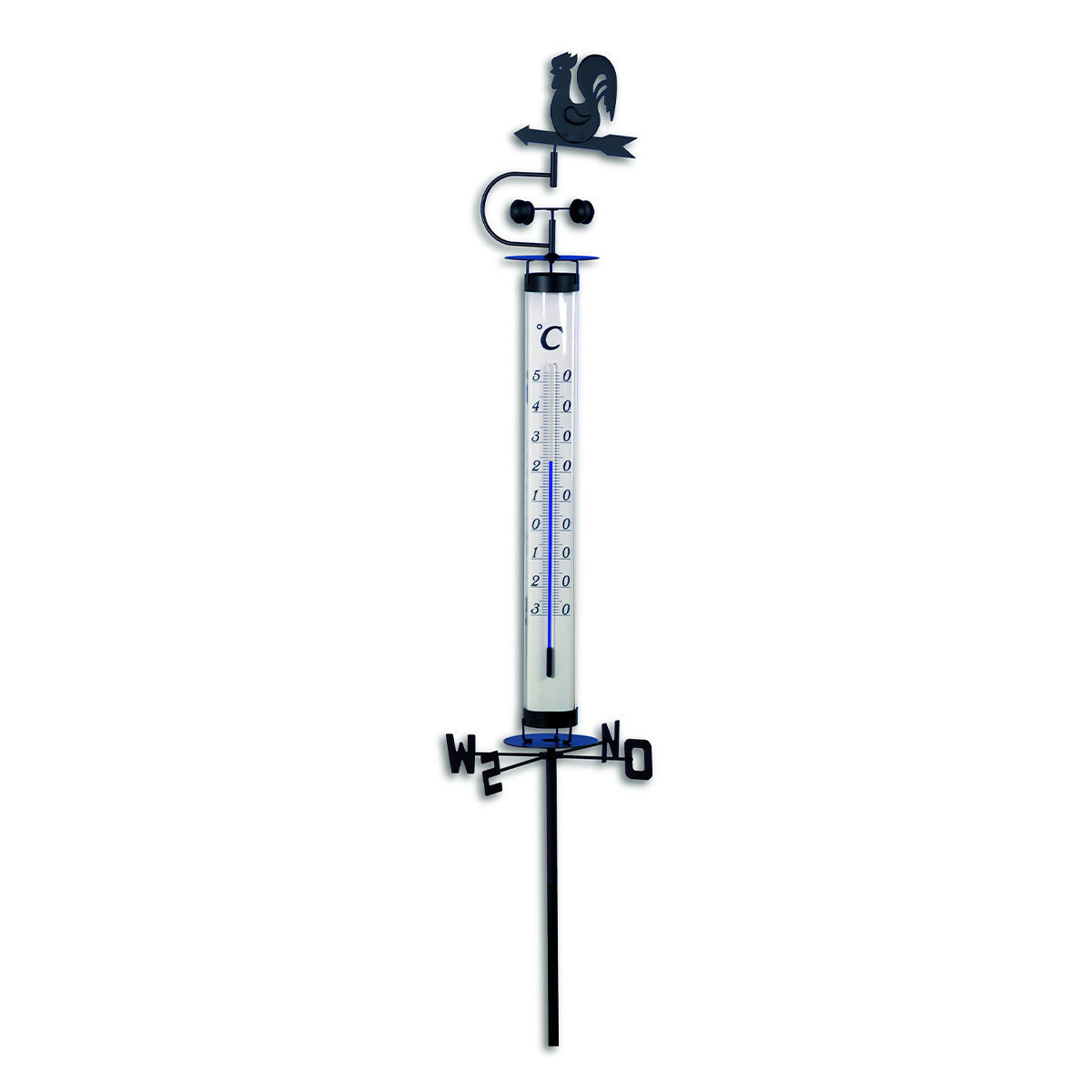 TFA-Dostmann 12.2035 – Wetterstation, innen/aussen, Windmesser – schwarz