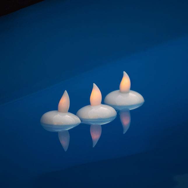 Balthasar LED-Teelicht 4er-Set – Ø 3,7 cm – Weiss – Batteriebetrieben