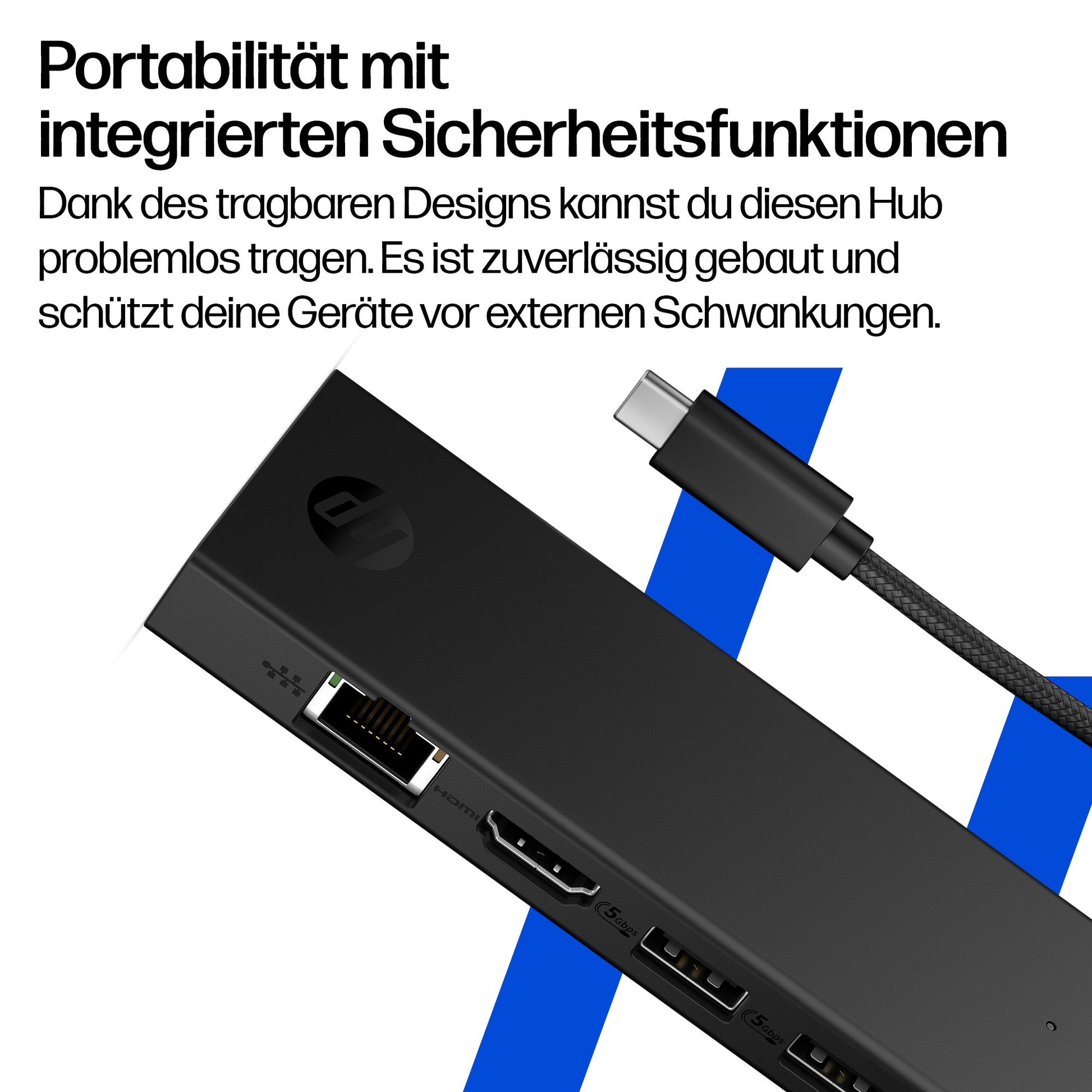 HP Multiport-Adapter – USB-C, HDMI, für Windows/Mac/ChromeOS