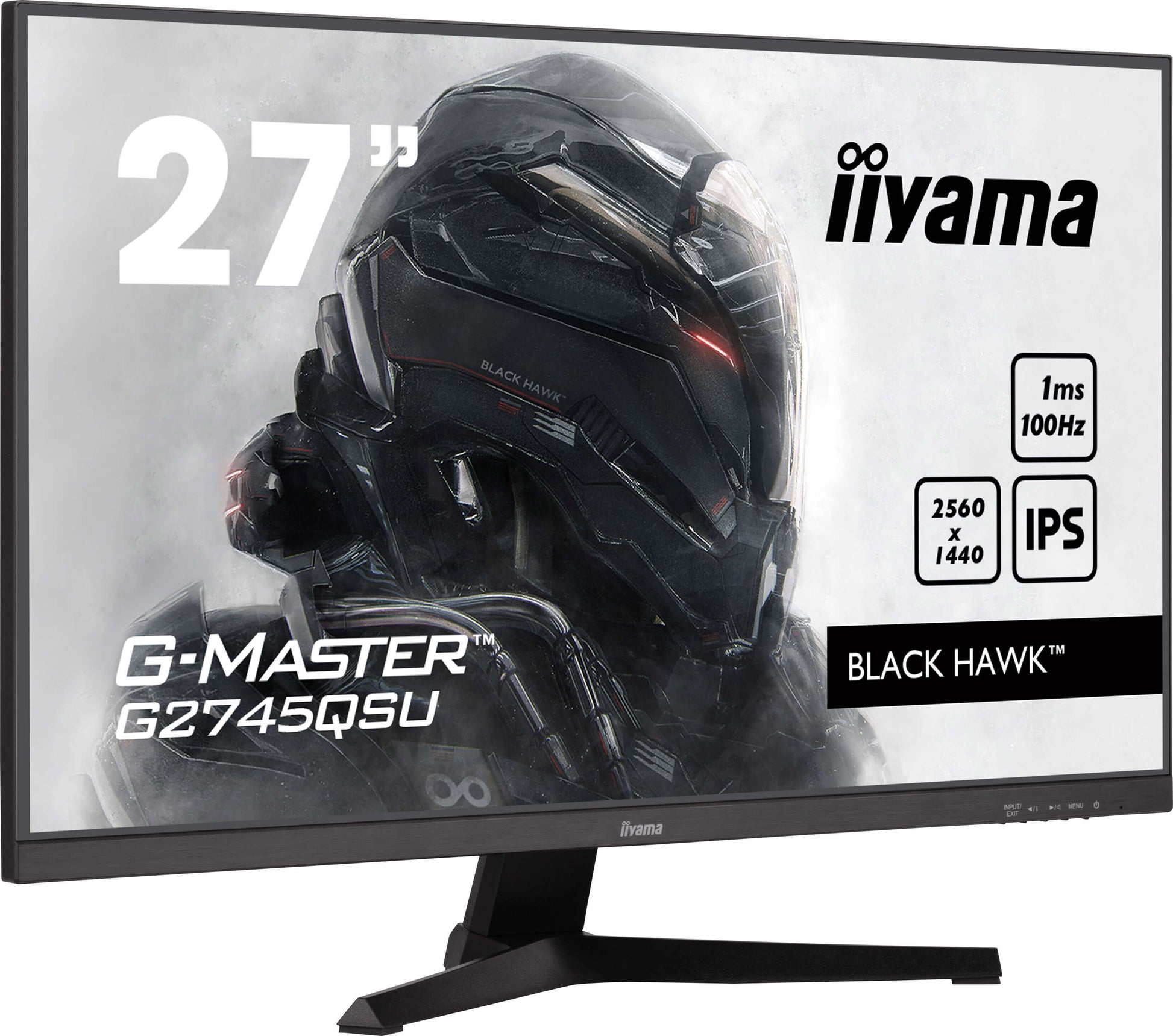 iiyama G2745QSU-B2 – Monitor, 27", IPS, 100 Hz, 300 cd/m², Adaptive Sync, VESA 100 × 100, Schwarz