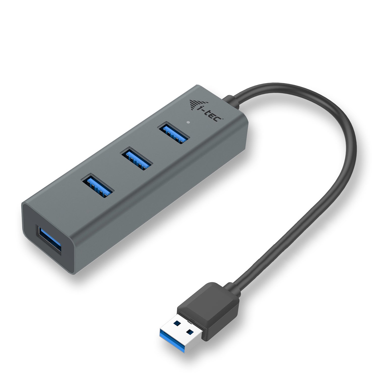 i-tec USB-Hub – USB 3.0, 4× USB-A, für Windows/Mac/Linux