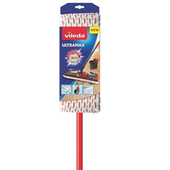 Vileda Flachwischer 4177 Ultramax 2in1 System – weiss – Mikrofaser