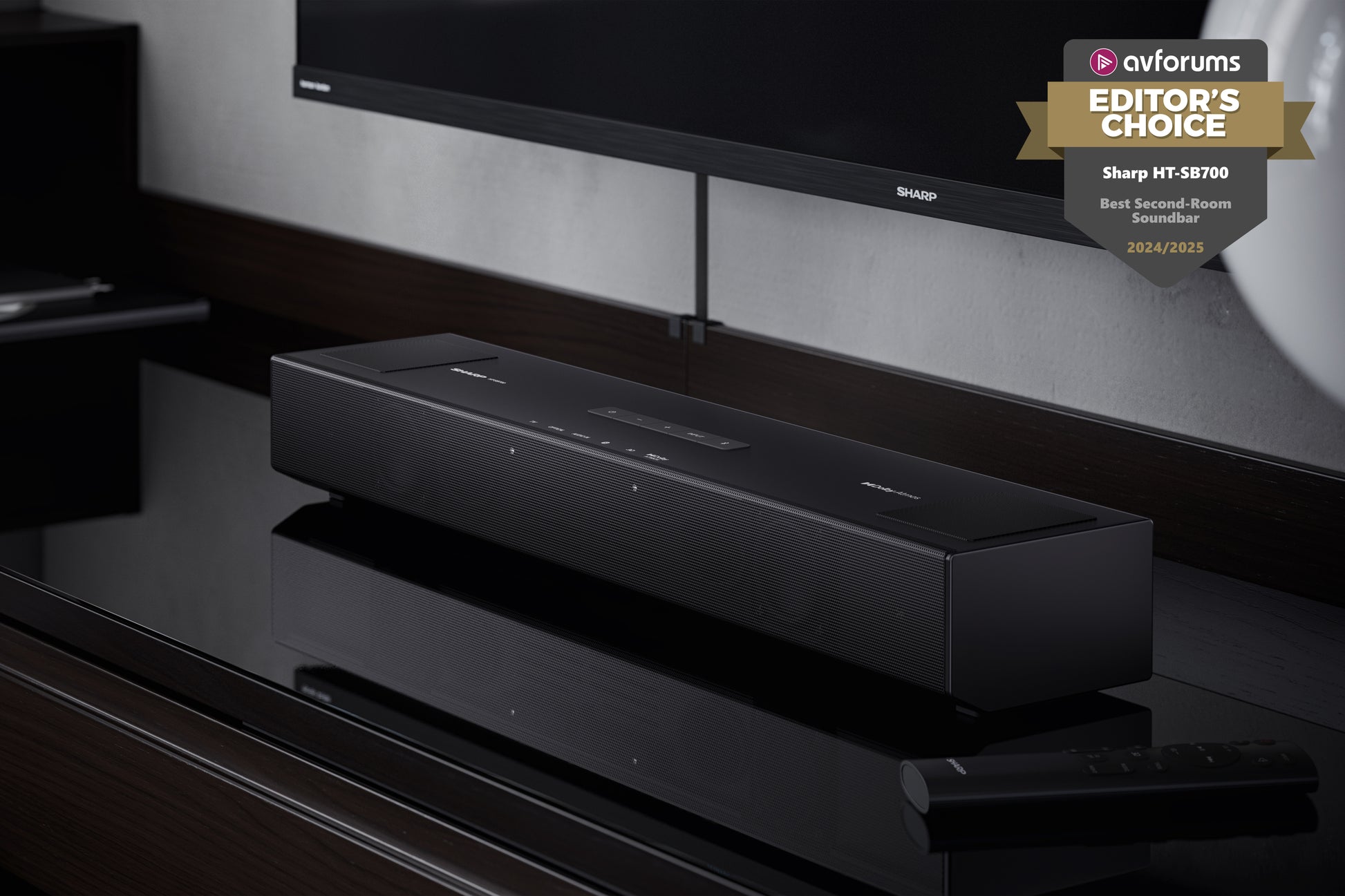 Sharp HT-SB700 – Soundbar – 2.0.2, 140 W, eARC, Bluetooth 5.3, Schwarz