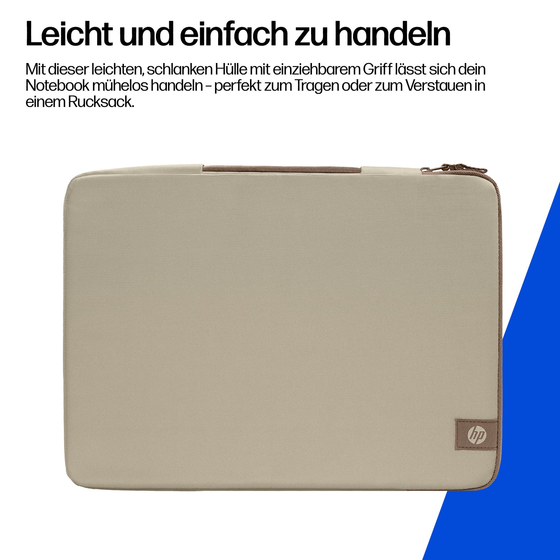 HP Notebook-Schutzhülle bis 14" – Latte Taupe
