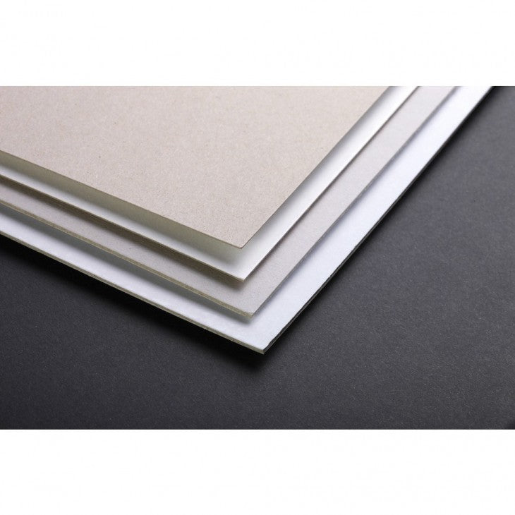 Clairefontaine Graukarton, 50 × 65 cm, weiss/grau, 600 g/m², 1 mm, 10 Bogen