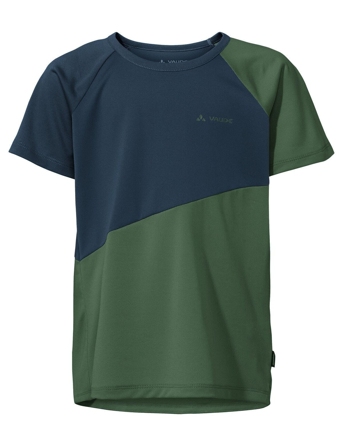 Vaude – T-Shirt Moab II – 122–128 – Grün, 100% Polyester (78% recycelt), Reflektoren, bluesign