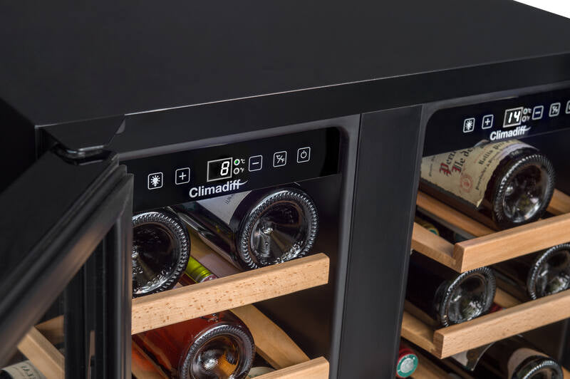 Climadiff Weinkühlschrank CBU40D1B – 120 l, 240 V, Kompressor, Energieeffizienzklasse F