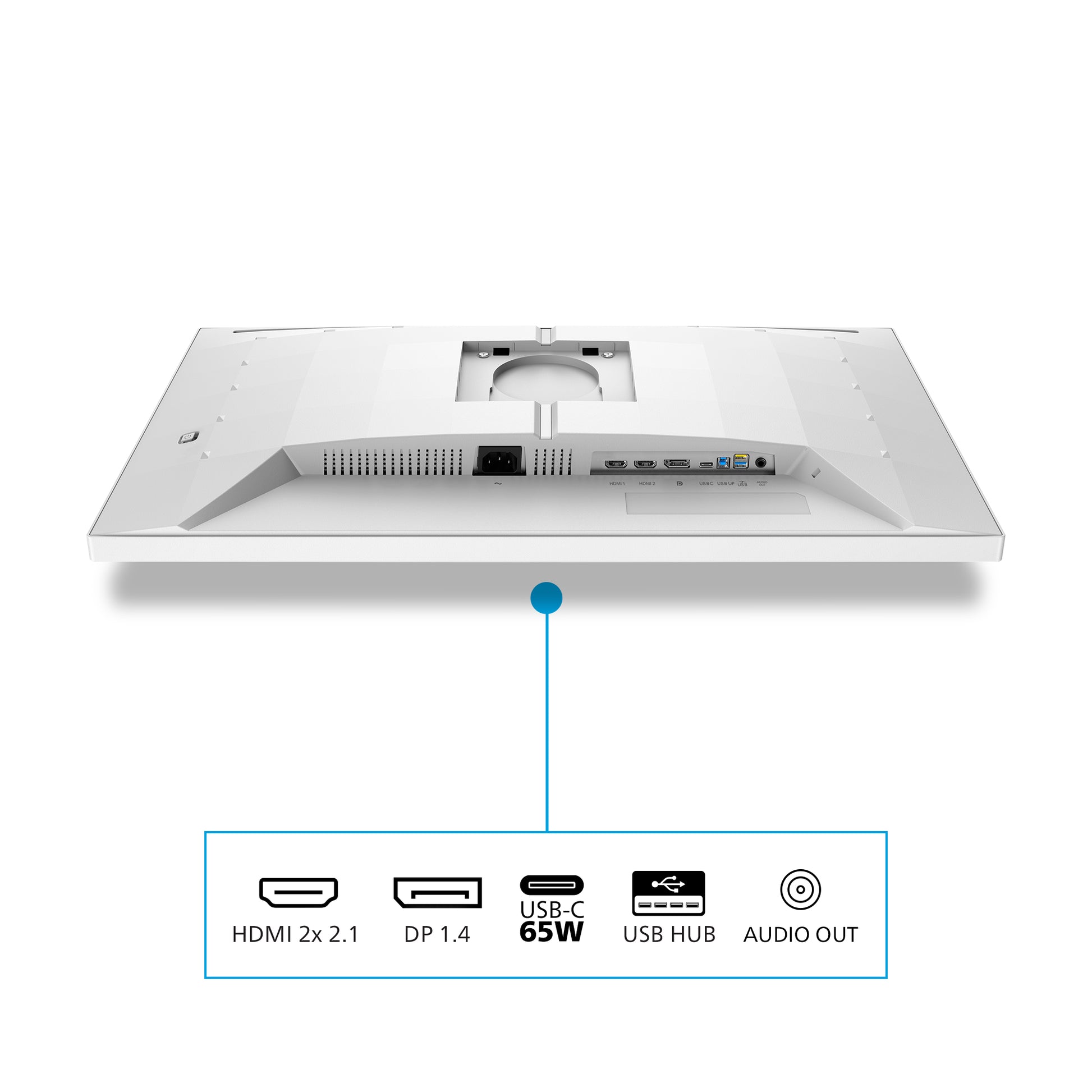 Philips 27M2N5901A/00 – Monitor, 27", 160 Hz, USB-C, 2× HDMI, DisplayPort, Lautsprecher, VESA 100 × 100, Weiss