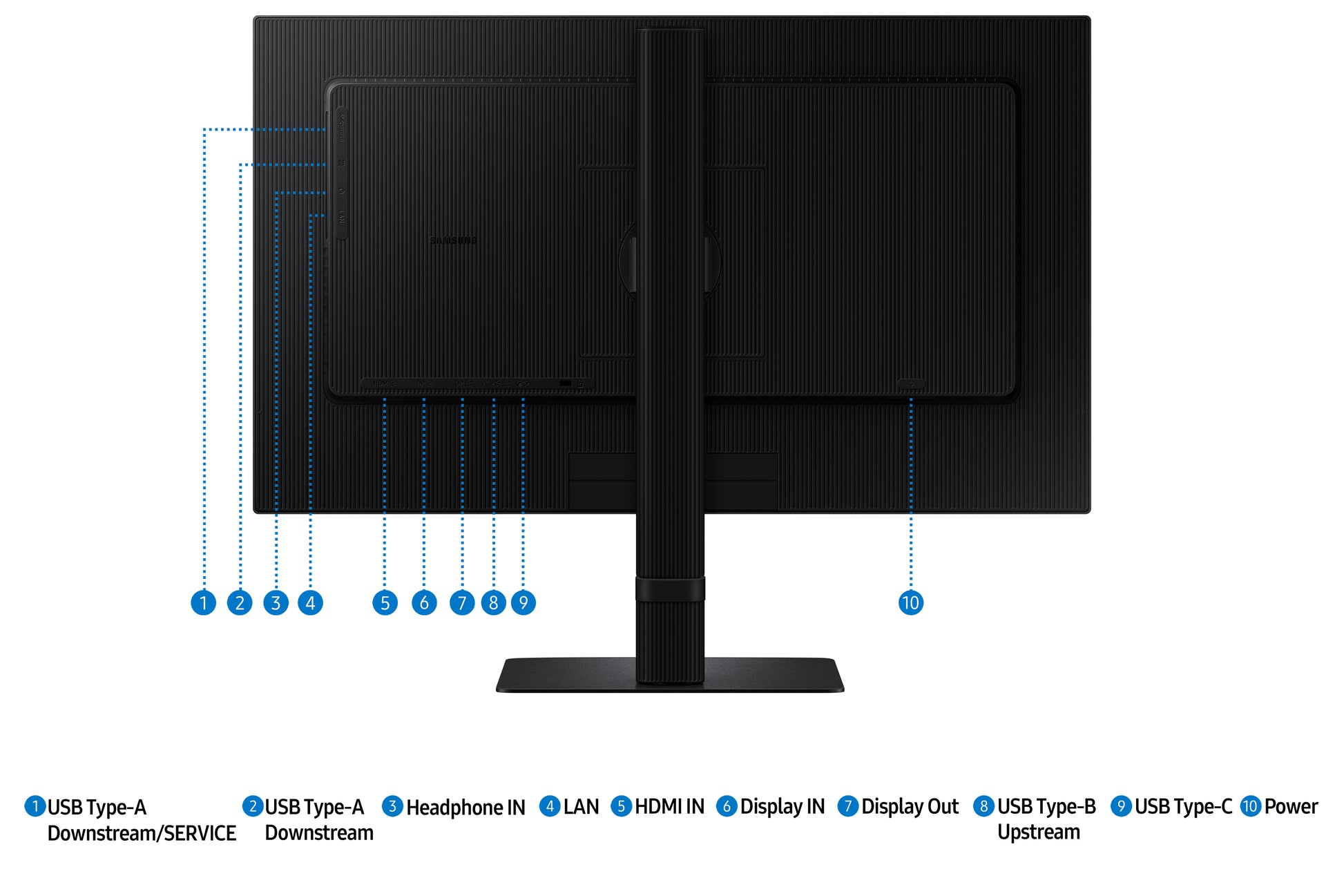 Samsung Viewfinity S6 S60Ud – Monitor, 24" 2560 × 1440 (WQHD), LED, Schwarz