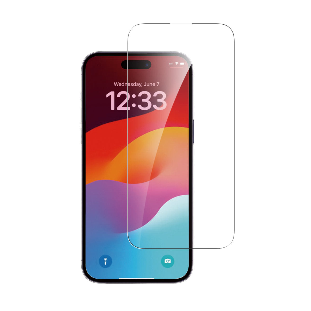 4smarts Displayschutz (Panzerglas), 9H – für iPhone 15 – mit Applikator
