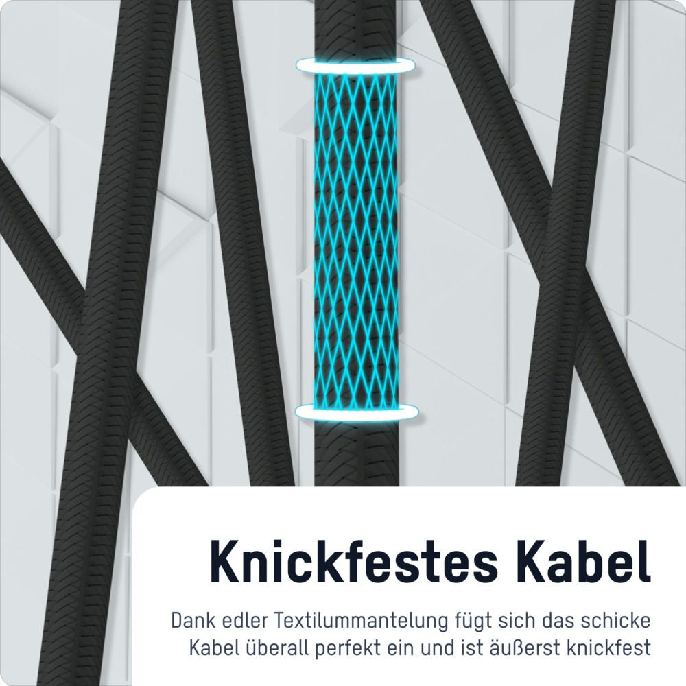 Ansmann USB-Kabel, USB-C zu USB-C, 1,2 m, Lade-/Datenkabel
