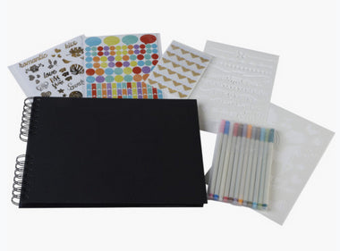 Exacompta Fotoalbum Scrap Addict – schwarz, 320 × 220 mm