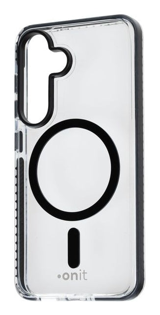 ONIT Mill.Std. Backcover – für Samsung Galaxy S25, PC+TPE+TPU, Schwarz/Transparent, bis 3 m Sturzsicher