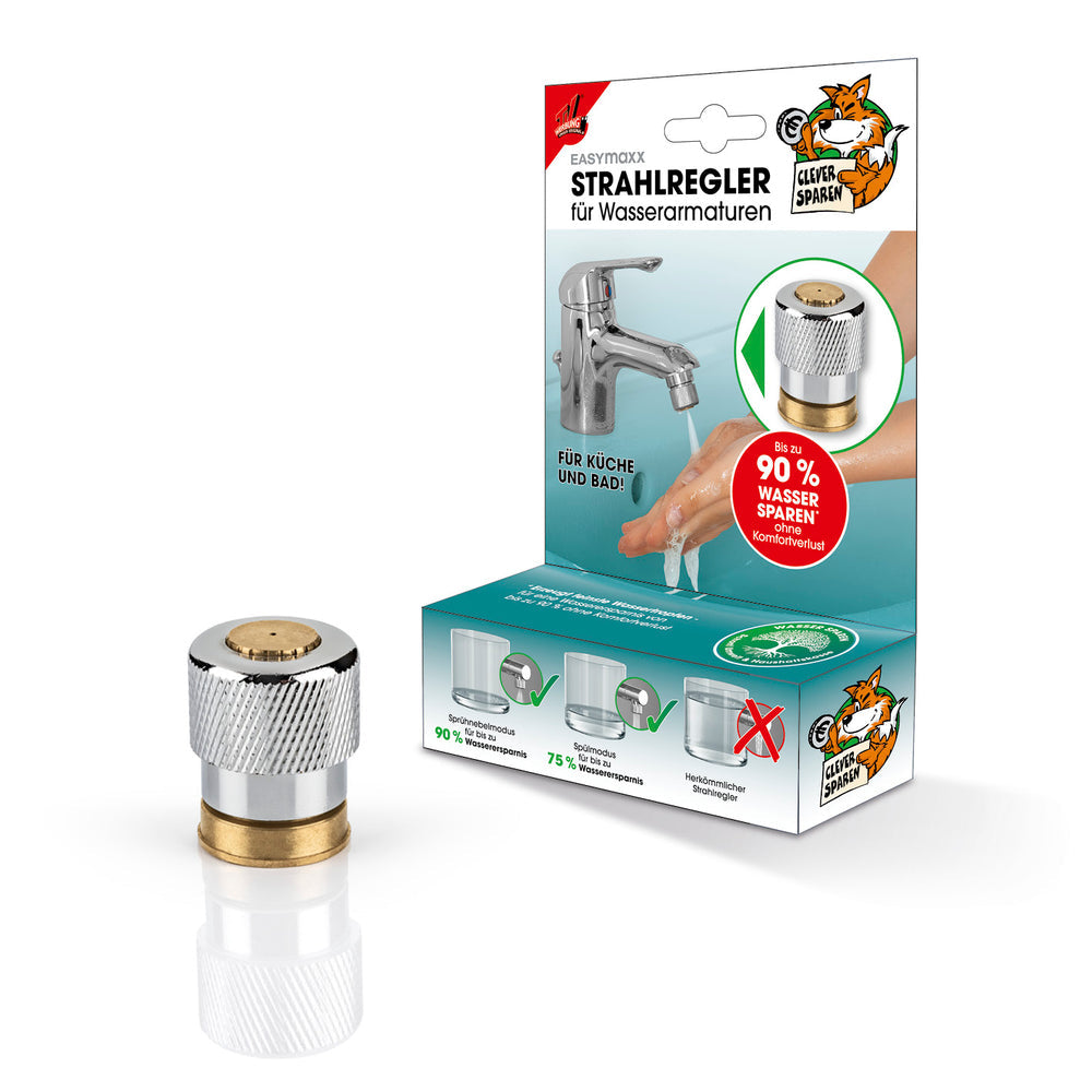 EASYmaxx Strahlregler – Ø2,3×3 cm, Edelstahl, für M24-Gewinde