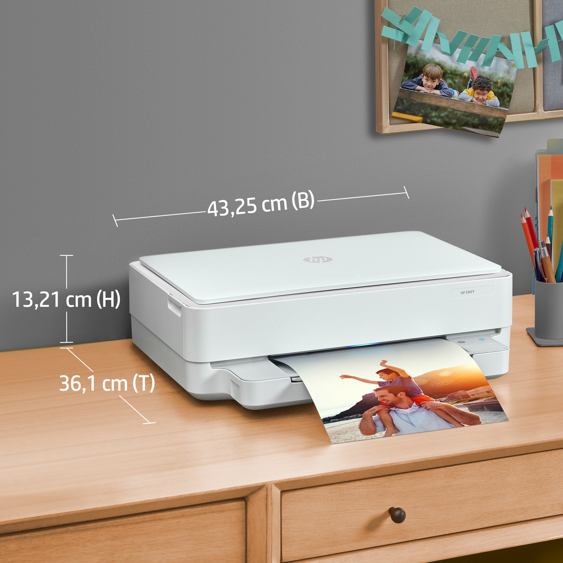 HP ENVY 6022 – Farbtintenstrahl-Multifunktionsdrucker, A4, 3-in-1, Duplex, WLAN, AirPrint, Mopria