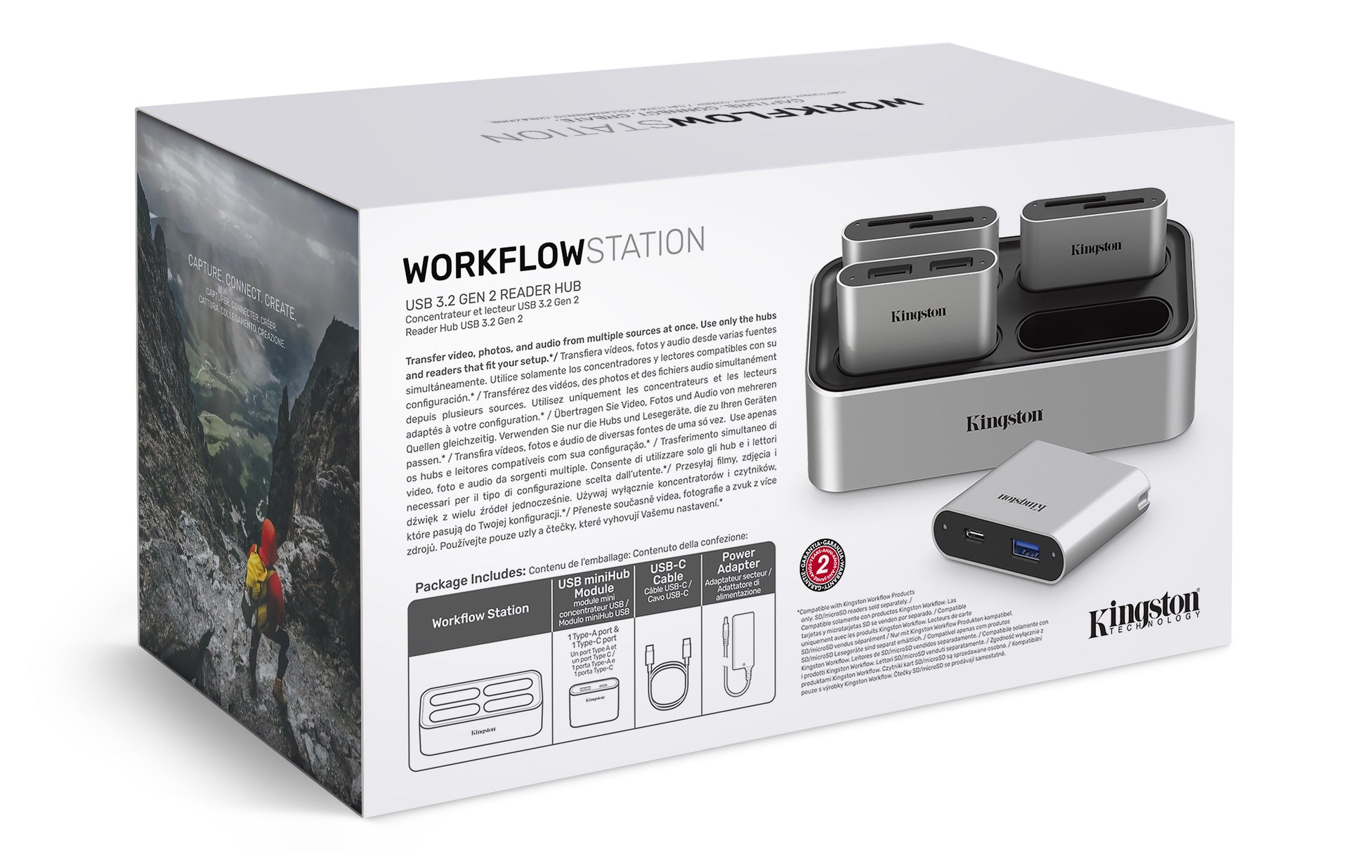 Kingston Technology Kingston Dockingstation – USB-C, 4× USB-C, für Windows/Mac