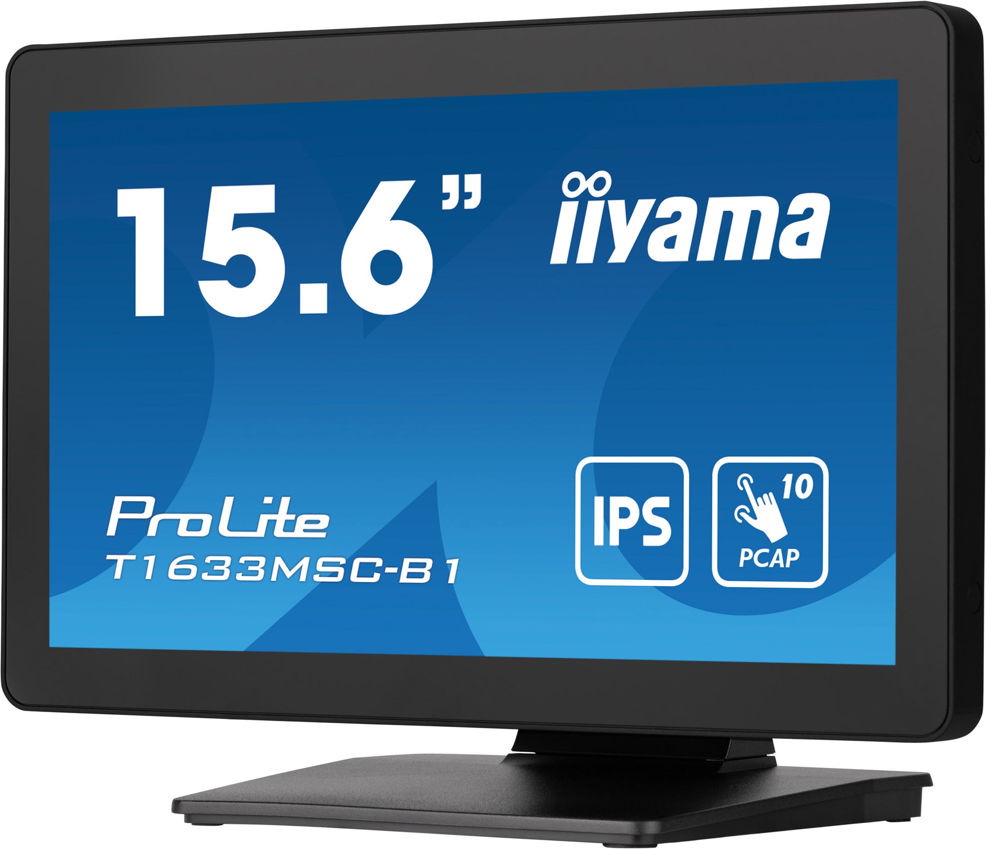 iiyama T1633MSC-B1 16" FHD PCAP 10-Touch – Zero-Bezel, 385 cd/m²