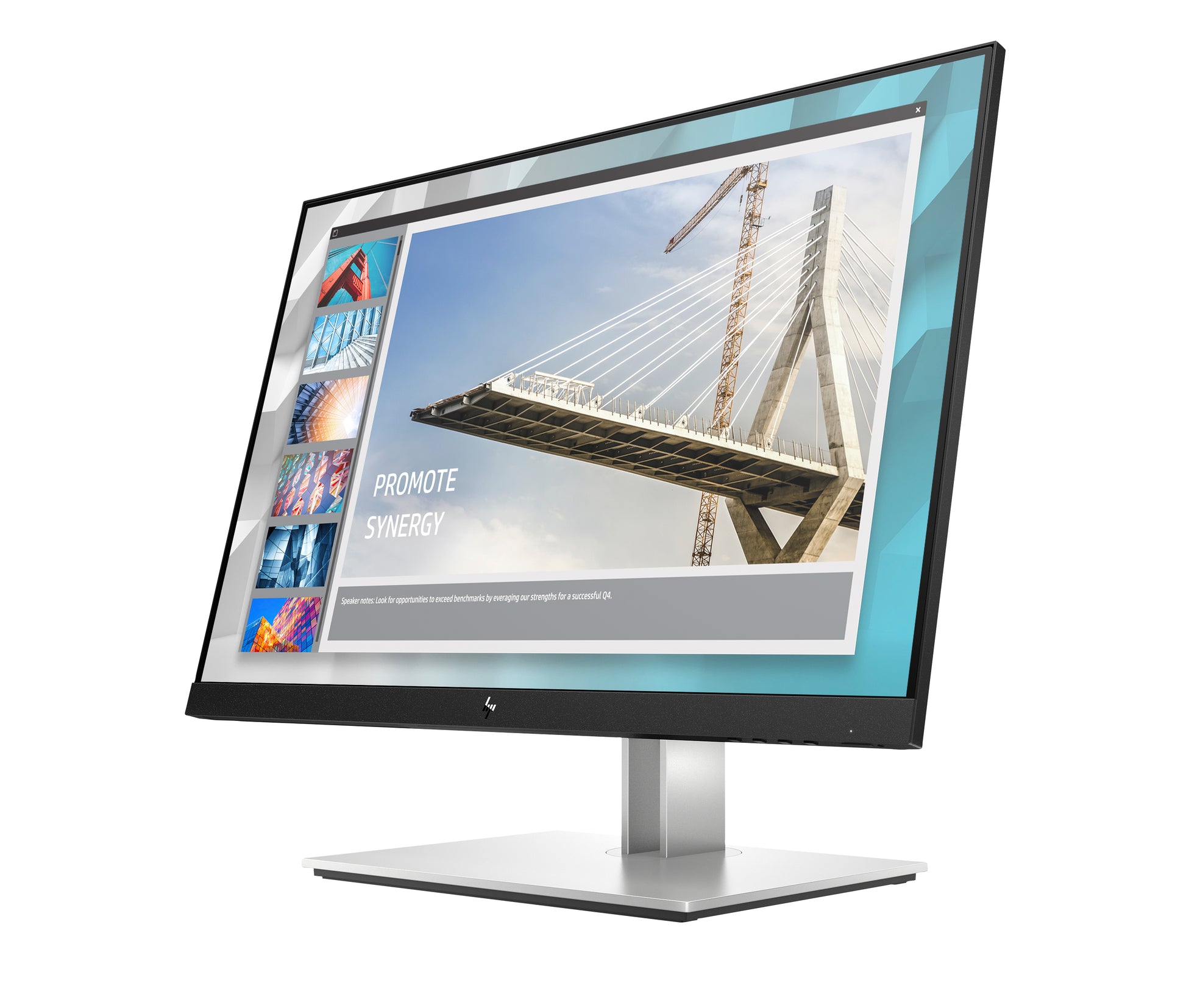 HP E24i G4 – Monitor, 24", 1920 × 1200 (WUXGA), IPS, 60 Hz, 250 cd/m², VESA 100 × 100, Schwarz
