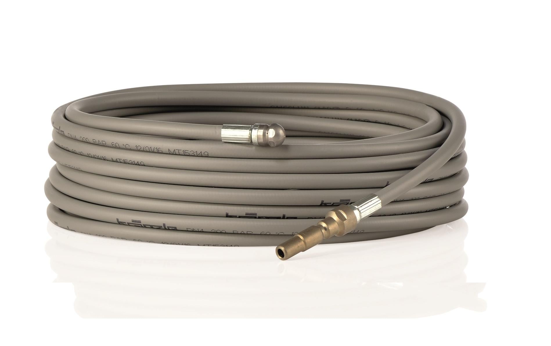 Kranzle Kränzle Rohrreinigungsschlauch Light 10 m – Stecknippel 10 mm – mit Düse KN 055 – für Kränzle 1050-Serie