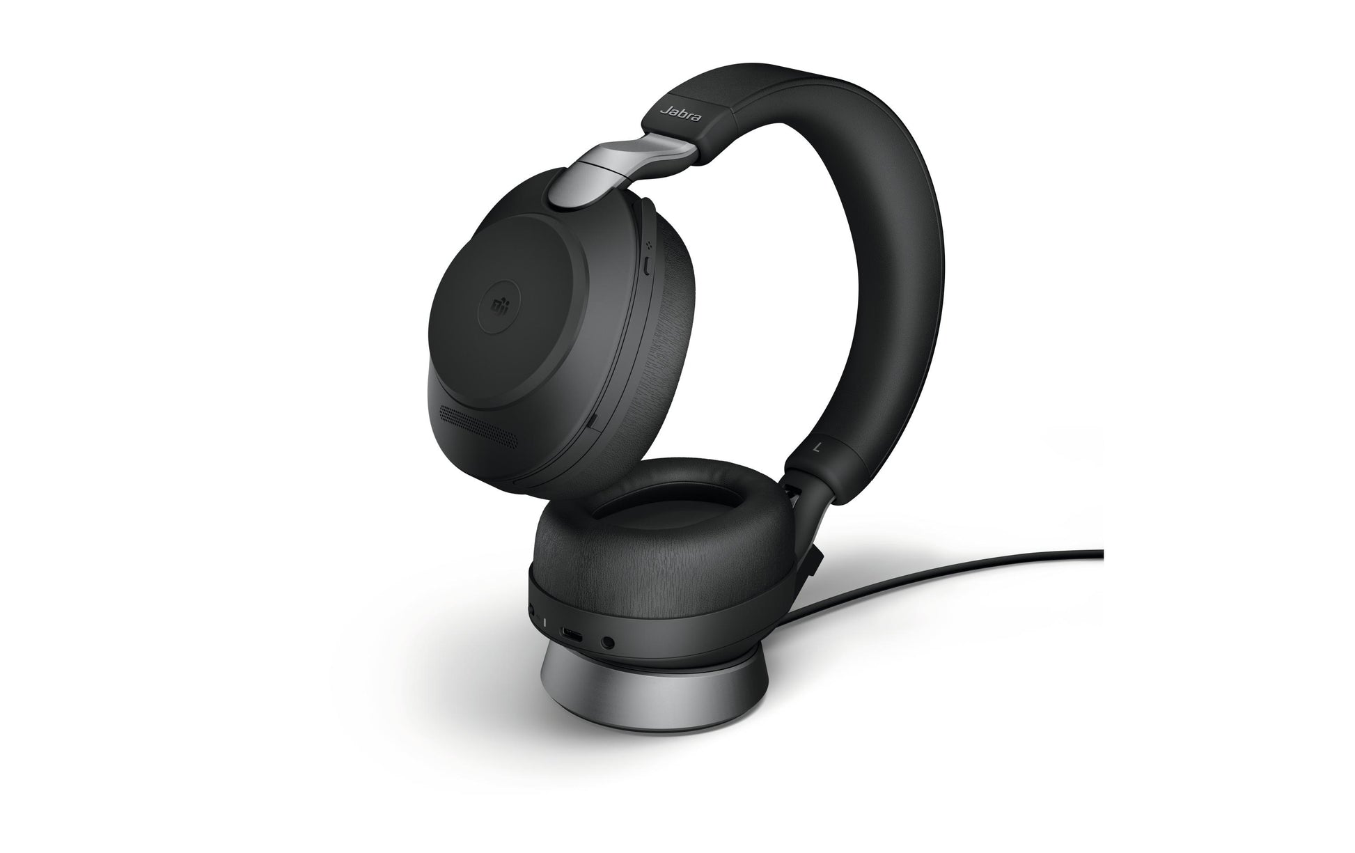 Jabra EVOLVE2 85 LINK380A MS – Duo Headset, Over-Ear – Bluetooth (Link 380A) – Schwarz – für Microsoft Teams