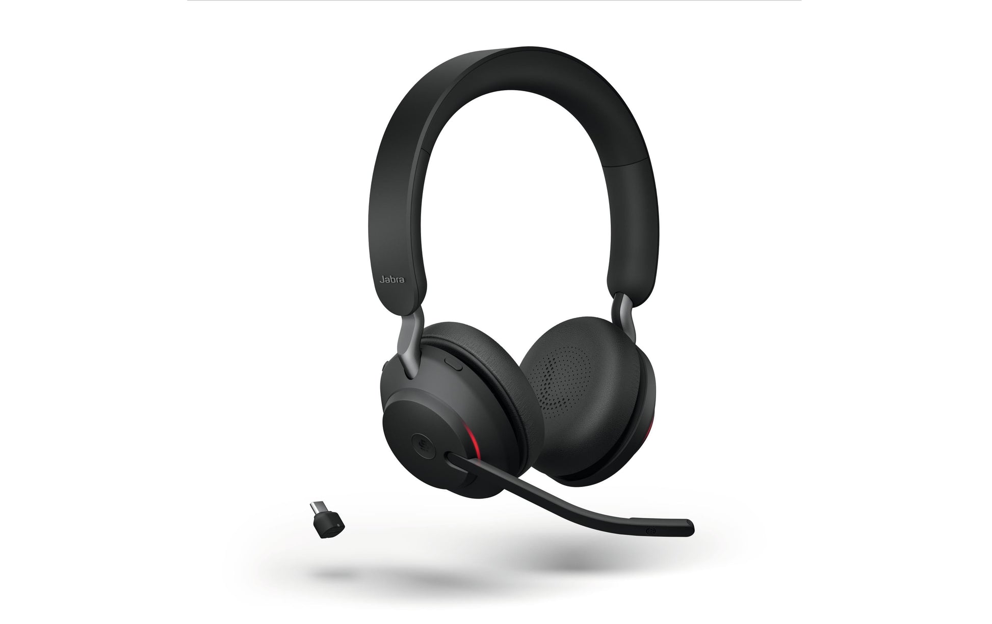 Jabra Evolve2 65 Link380c MS – Duo Headset, Over-Ear – Bluetooth, USB-C – Schwarz – für Microsoft Teams