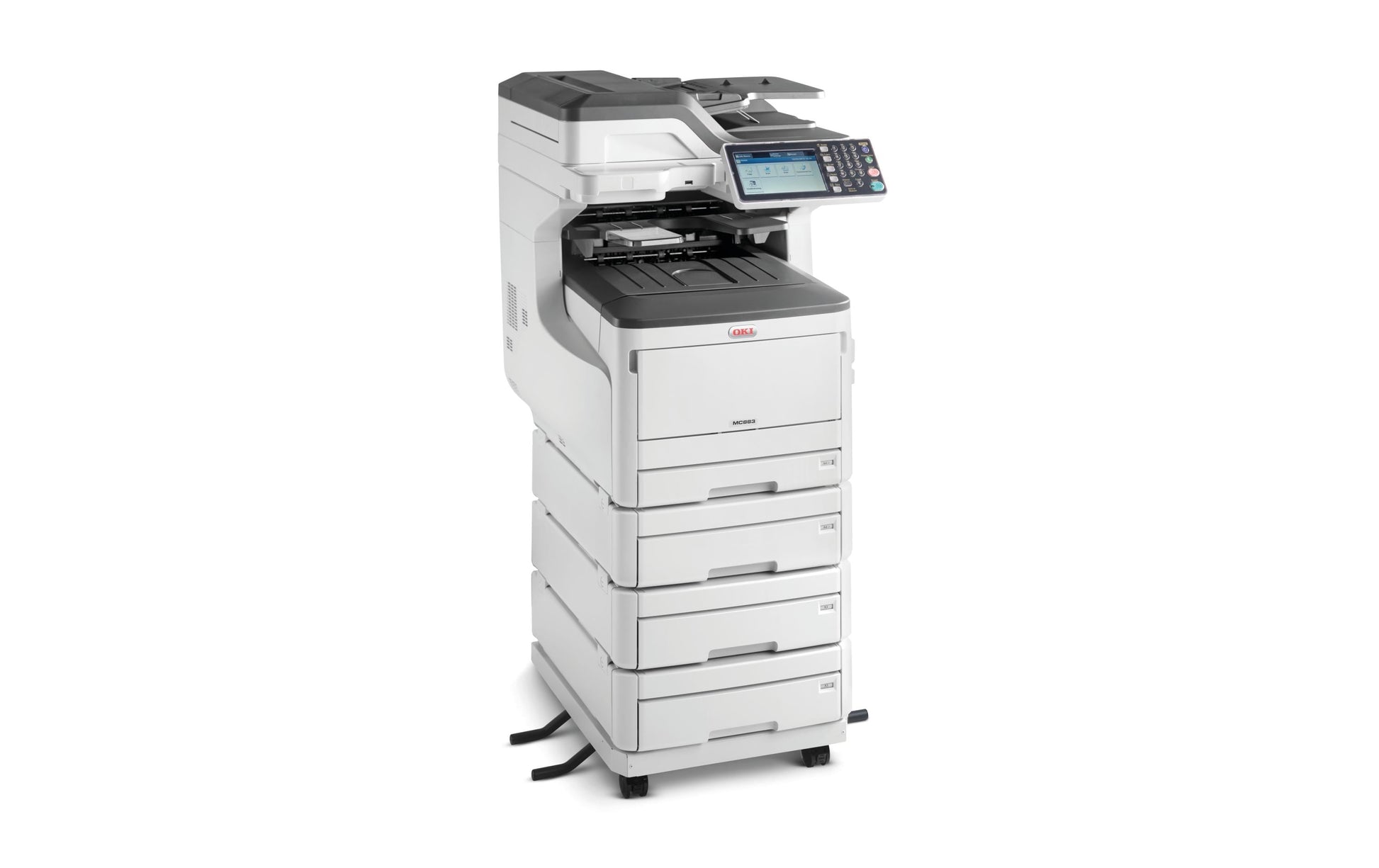 OKI MC883dnv – Farbiges Laser-MFP A3, 4-in-1 – USB – Duplex, Duplex-ADF – 35 ppm S/W, 35 ppm Farbe