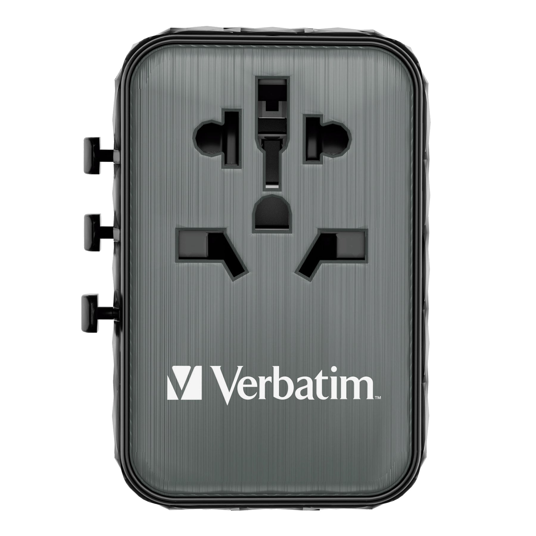 Verbatim Reiseadapter – UTA-05 GaN III Universal, PD 65 W, QC 4+, 2× USB-A, 2× USB-C, Schwarz