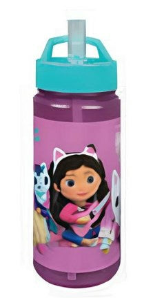 Scooli Aero Kindertrinkflasche 500 ml – Kunststoff, Schraubdeckel, Gabby's Dollhouse