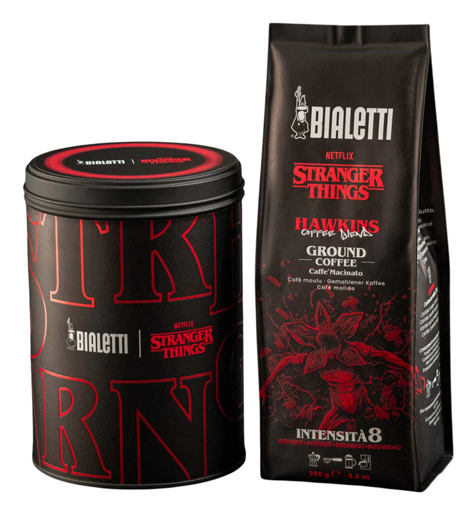 Bialetti Stranger Things – Gemahlener Kaffee – Espresso, Intensität 8, 250 g