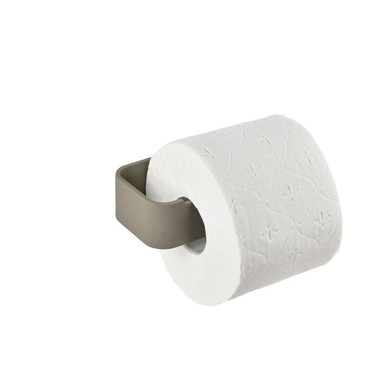 Zone Denmark Toilettenpapierhalter – Aluminium, taupe, wandmontiert, 7,6 × 16,4 × 4 cm