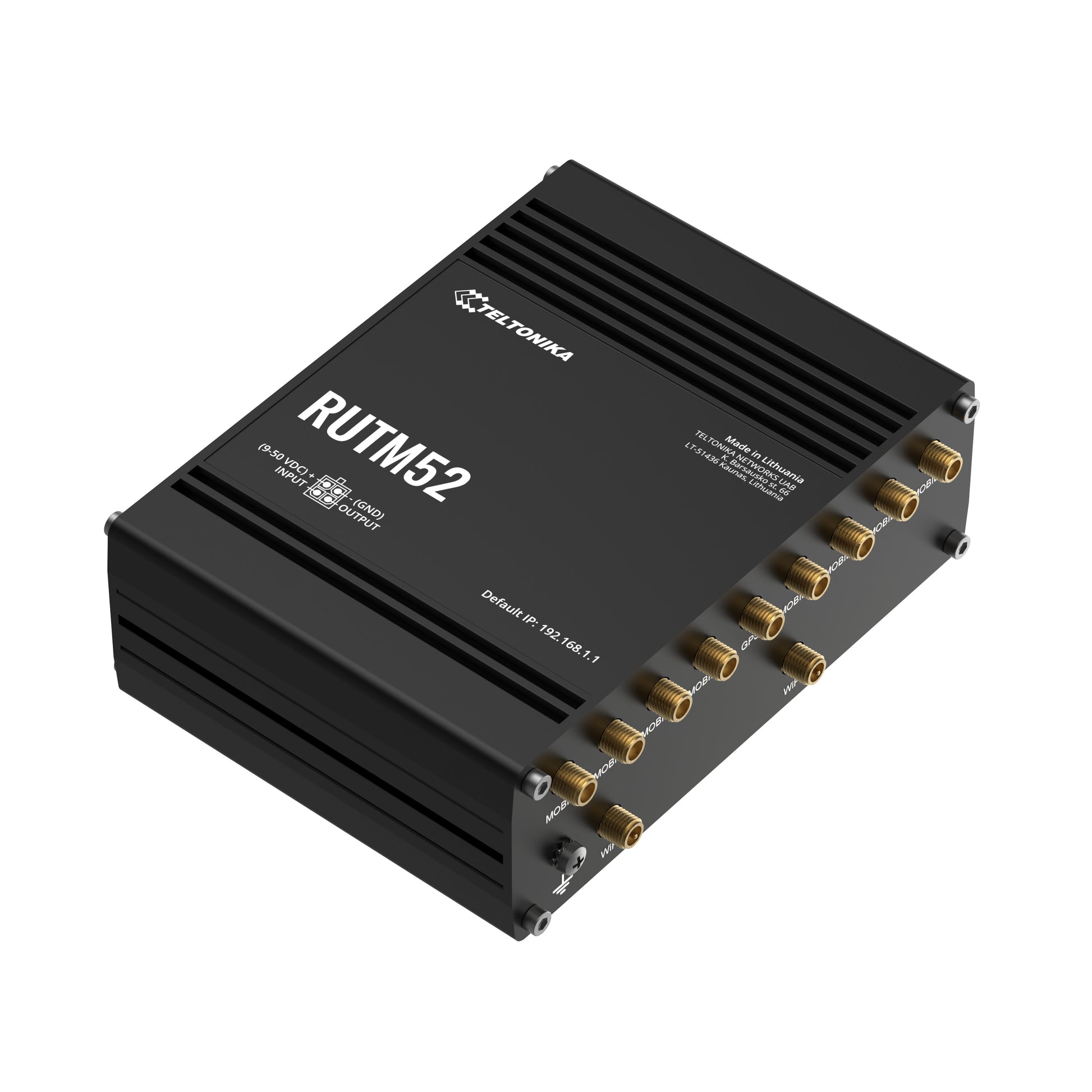 Teltonika RUTM52 5G Router – Wi‑Fi 5 (802.11ac), Dual‑Band (2,4/5 GHz), 5× Gigabit, Dual‑SIM, PoE