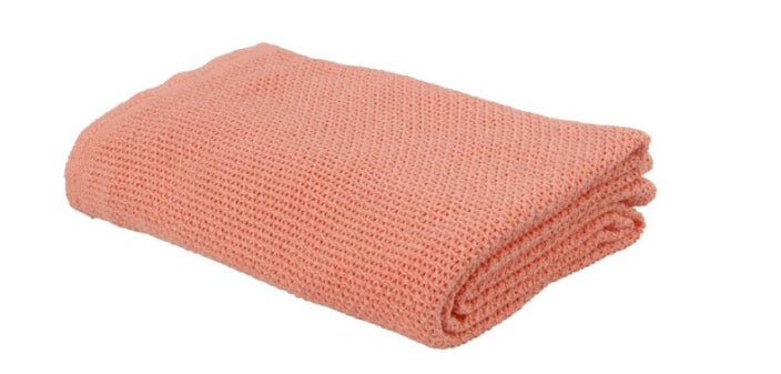 Eskimo Wohndecke – 150 × 210 cm, Baumwolle, Lachs