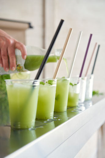 BioPak Papierstrohhalme, Ø 8 mm 23 cm, braun – FSC – 3600 Stk.