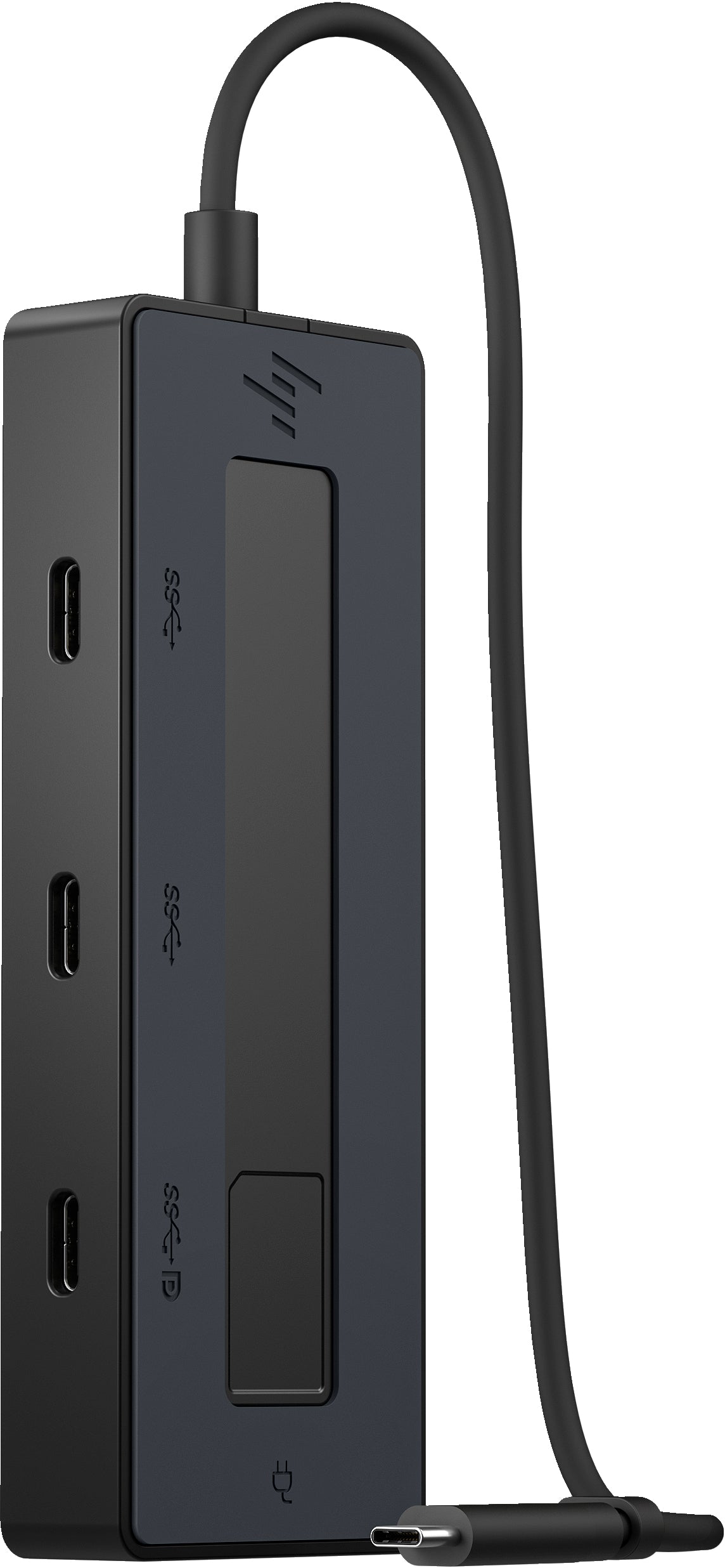 HP Multiport-Adapter – USB-C, 1× DP, 4× USB-C, 65 W PD, für Windows/Mac/ChromeOS