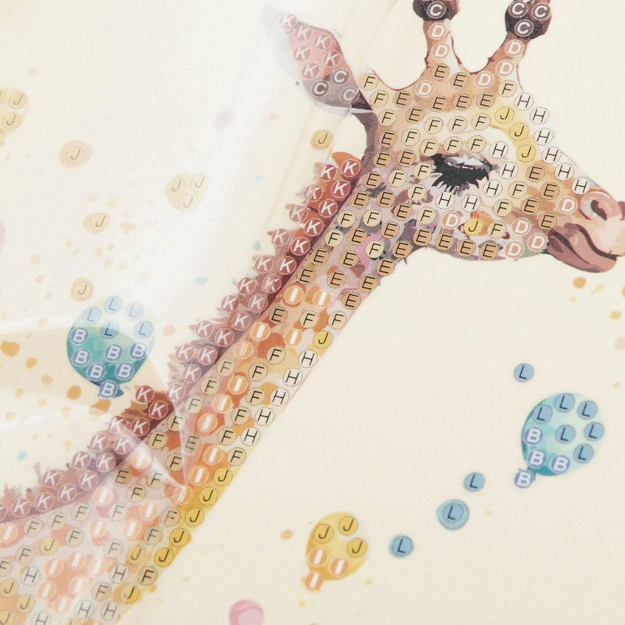 CRAFT Buddy Crystal Art Card – Diamond Painting Set – Giraffe – 18 × 18 cm – ab 8 Jahren