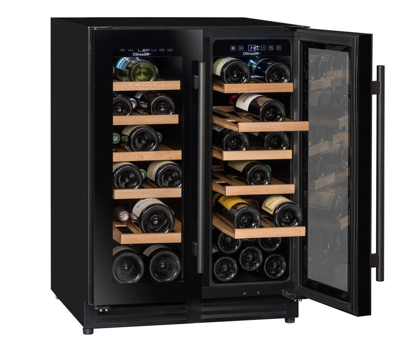 Climadiff Weinkühlschrank CBU40D1B – 120 l, 240 V, Kompressor, Energieeffizienzklasse F