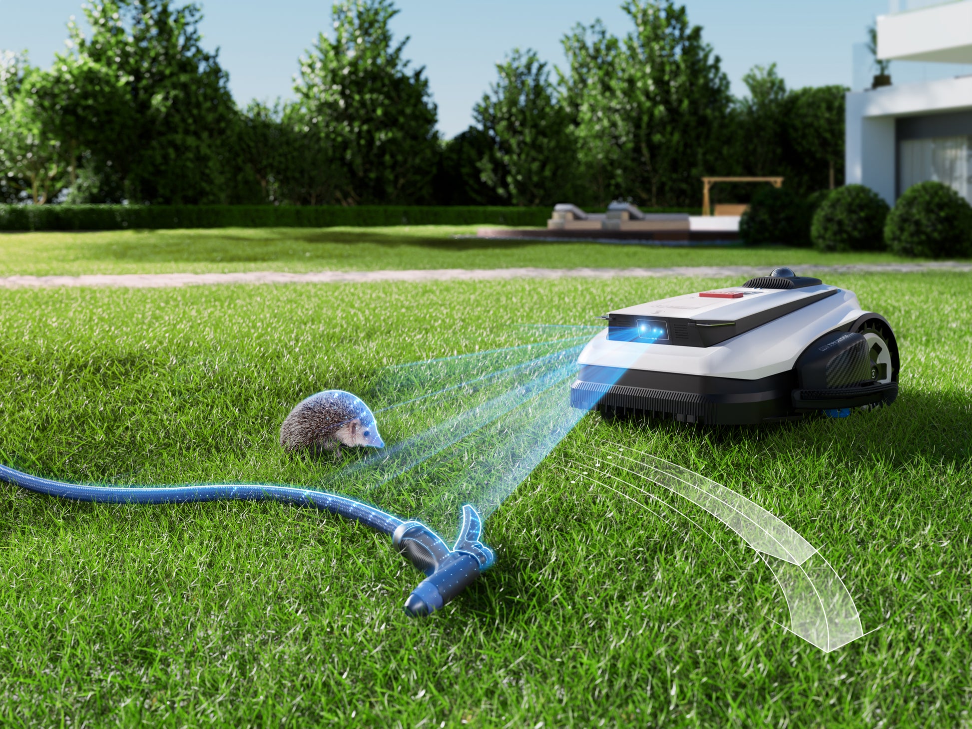 Ecovacs GOAT A3000 LiDAR Pro – Mähroboter – 3000 m², 33 cm Schnittbreite, 70 min Ladezeit