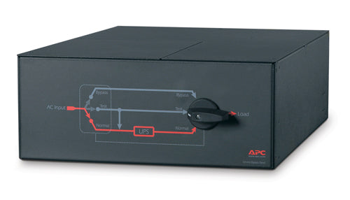 APC Service-Bypass-Panel – 230 V, 100 A, einphasig, festverdrahtet, 8× C13 + 2× C19 OUT