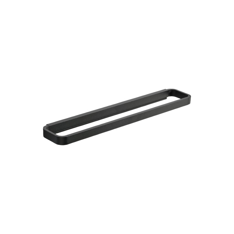 Zone Denmark Handtuchhalter – 44×7,5×2,5 cm, Aluminium, Wandmontiert, zum Schrauben, Schwarz