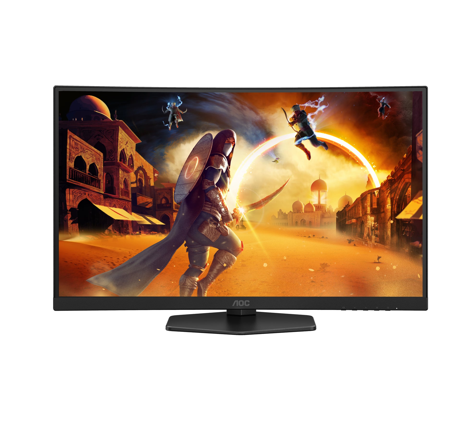 AOC C27G4ZXU – Monitor, 27" 1920 × 1080 (Full HD), VA, 280 Hz, 300 cd/m², Gebogen, VESA 100 × 100, Schwarz