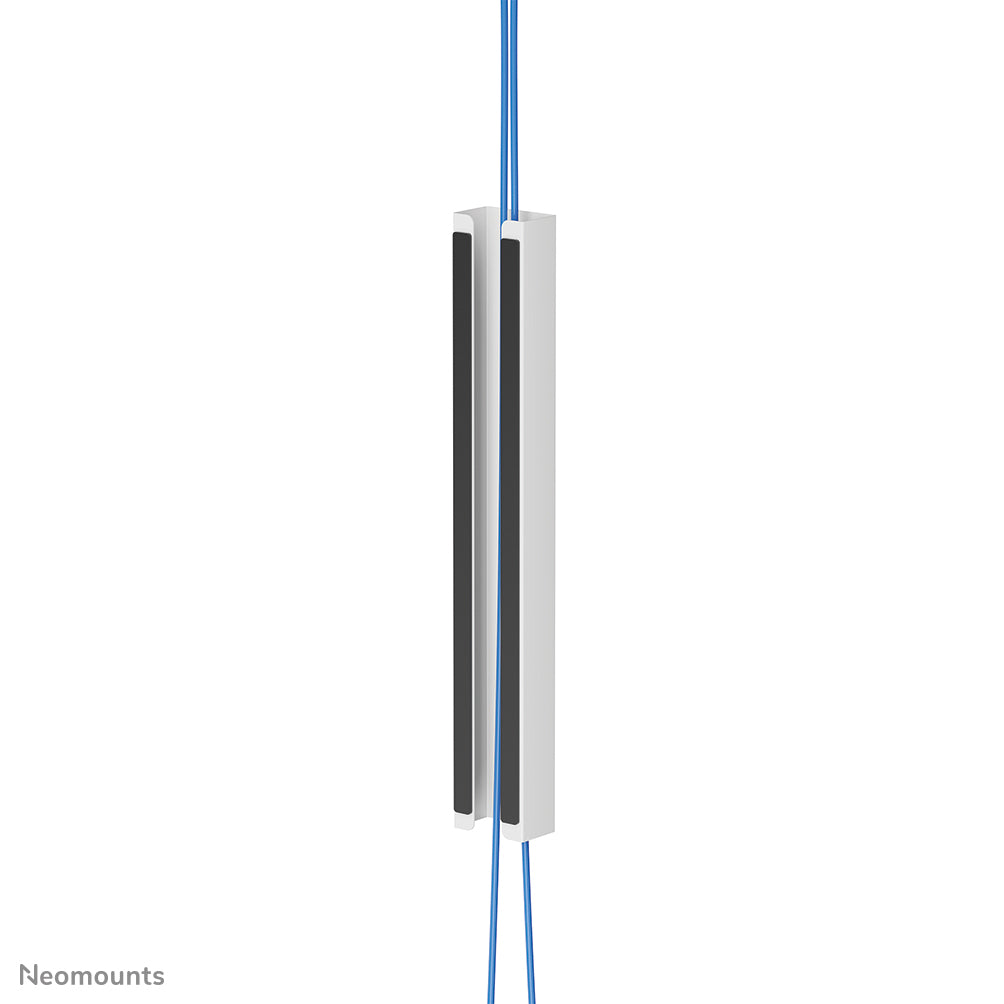 Neomounts ADS06-123WH Untertisch-Kabelwanne – 50 × 32 × 350 mm – Stahl – Weiss, magnetisch, 1 Stk.