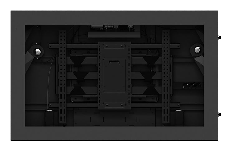 Hagor SOPW 55" – Outdoorgehäuse (Querformat), IP65, mit Klimasystem, abschliessbar, für 55" Displays, Schwarz