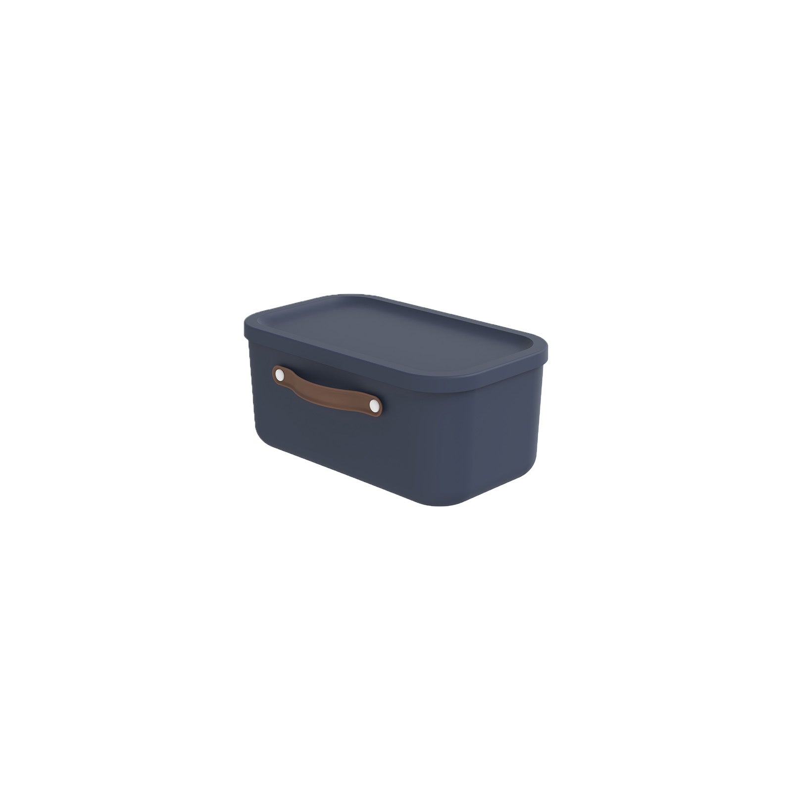 Rotho MALOJA Aufbewahrungsbox 12 l (mit Deckel) – Kunststoff – Blau – 265 × 177 × 395 mm