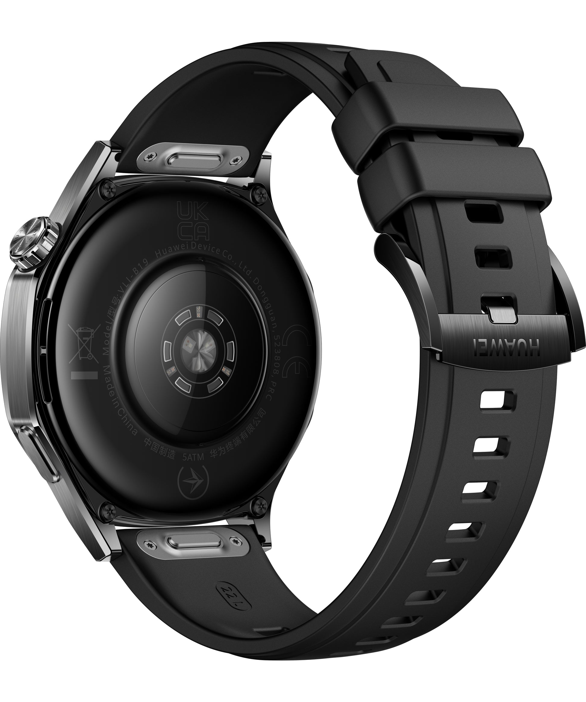 Huawei Watch GT 5 – 46 mm, AMOLED, Edelstahl, Schwarz, 5 ATM