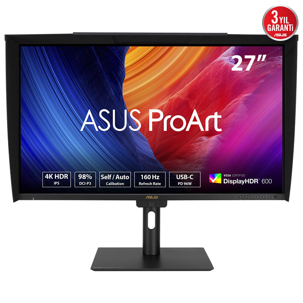 ASUS PA27UCGE – Monitor, 27", IPS, 160 Hz, 600 cd/m², Motorisierter Farbkalibrator integriert