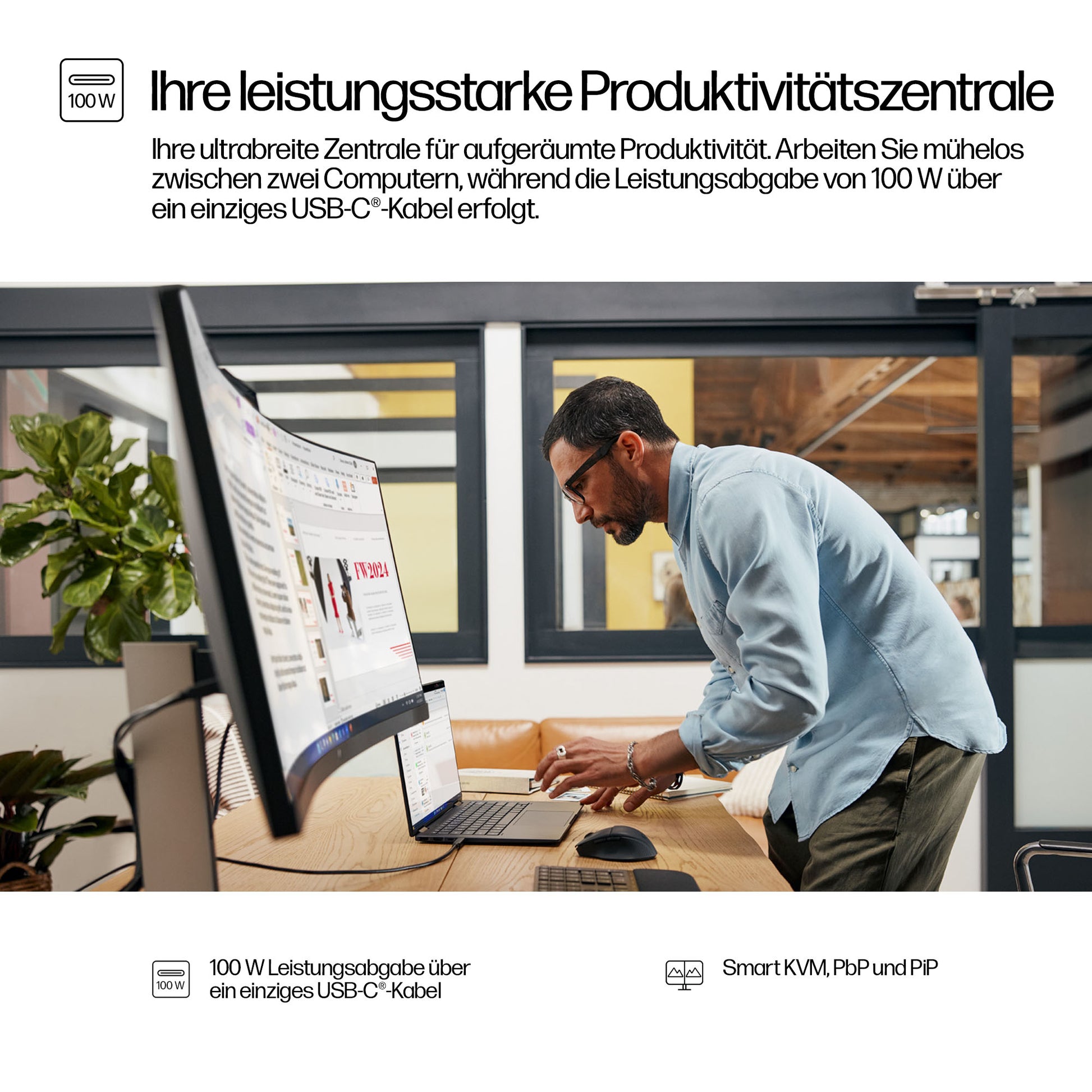 HP Series 5 Pro 534pm – Monitor, 34" WQHD, USB-C