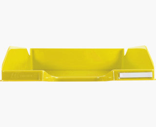 Exacompta COMBO MIDI – Briefkorb für A4, hoch, Polystyrol (PS), gelb, 347 × 65 × 255 mm