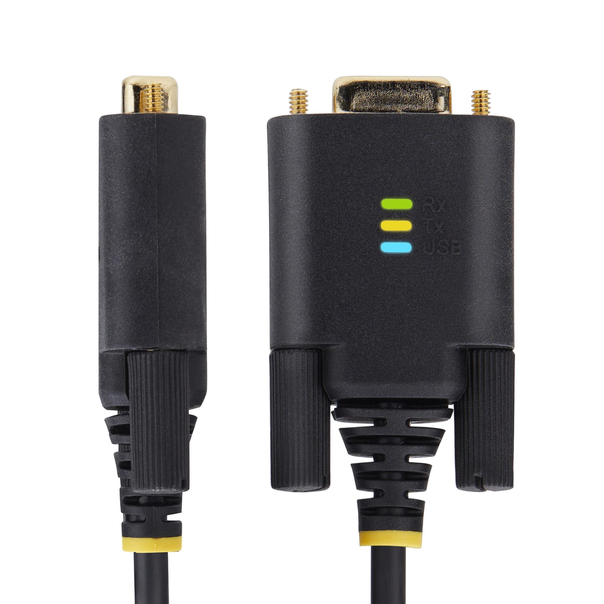 StarTech.com USB-A zu RS-232 Kabel – FTDI (FT232R), 921,6 Kbit/s, 1 m – für Windows/macOS/Linux, Schwarz
