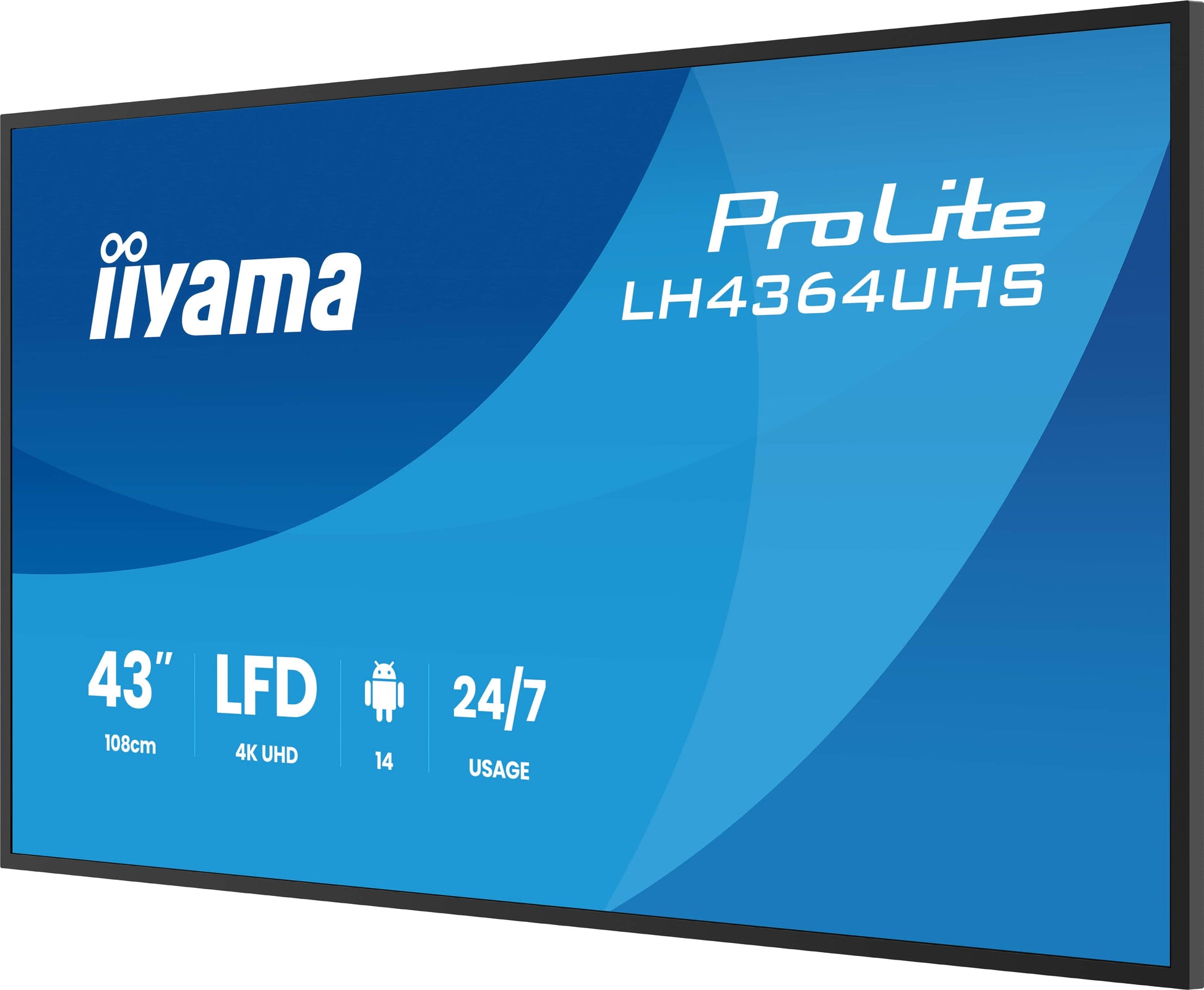 iiyama ProLite – Signage-Display, 43", Ultra HD 4K, 500 cd/m²