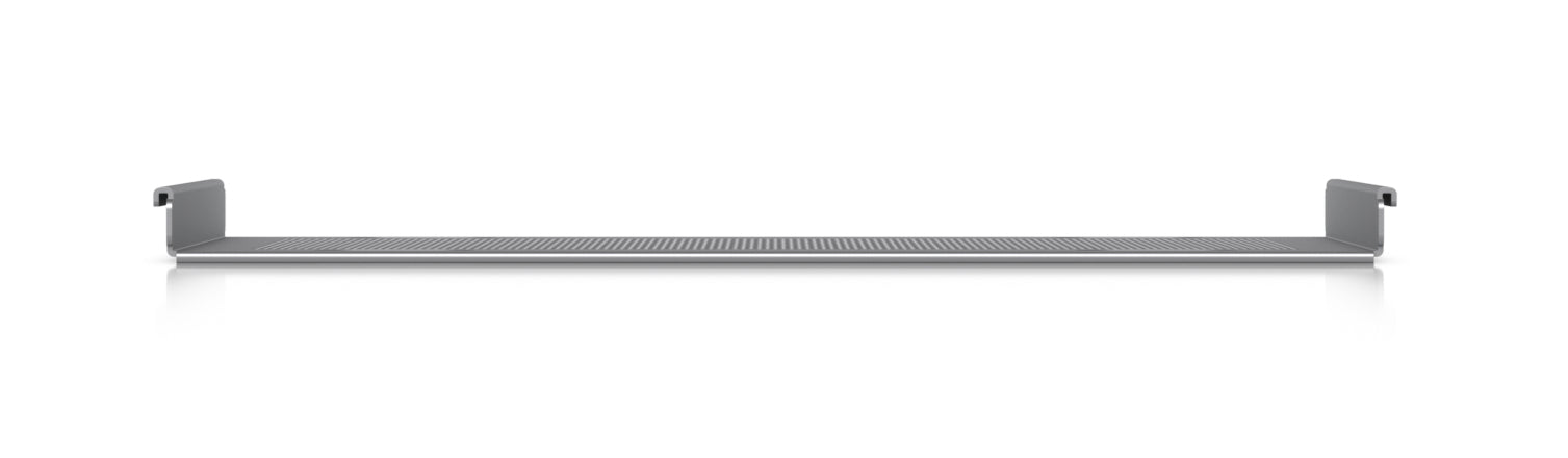 Ubiquiti UACC-RACK-SHELF-TL Regalboden – perforiert, grau, B 460 × H 27,4 × T 453,8 mm, für toolless Mini-Rack